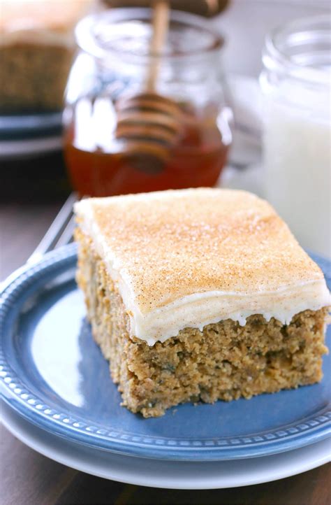 Cinnamon Banana Cake With Honey Cream Cheese Frosting Whole Wheat A