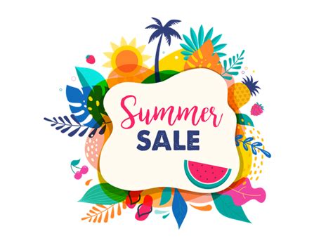 Premium Summer season sale Illustration download in PNG & Vector format