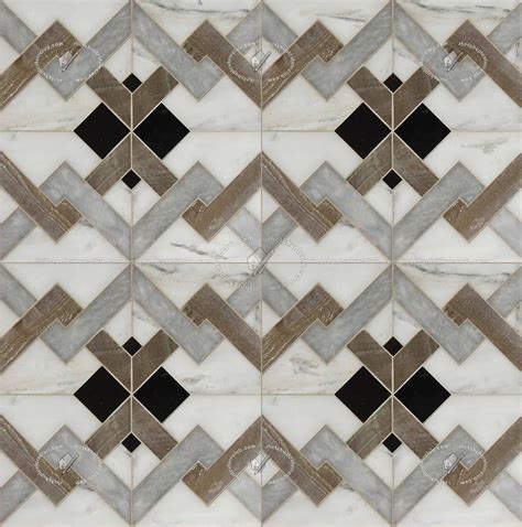 American White Marble Tile With Raw Wood Texture Seamless 21146