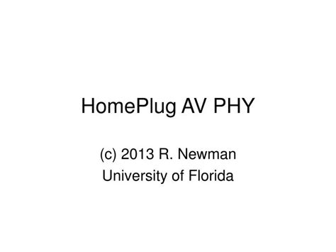 Ppt Homeplug Av Phy Powerpoint Presentation Free Download Id458606