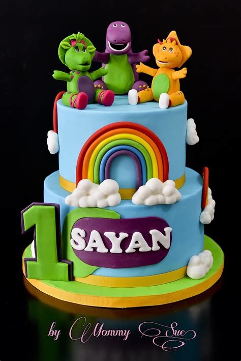 Barney And Friends Cake Barney Birthday Cake Friends Cake Birthday