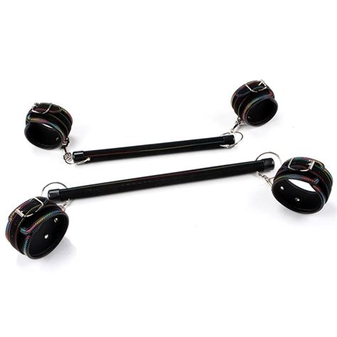 Stainless Steel Spreader Bar Restraints Handcuffs Bdsm Slave Sex Toys For Couples Erotic