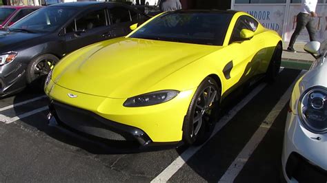 New Yellow Aston Martin Vantage Youtube