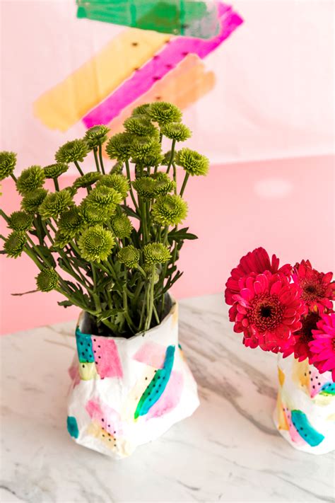 Paper Mache Diy Flower Vase A Subtle Revelry