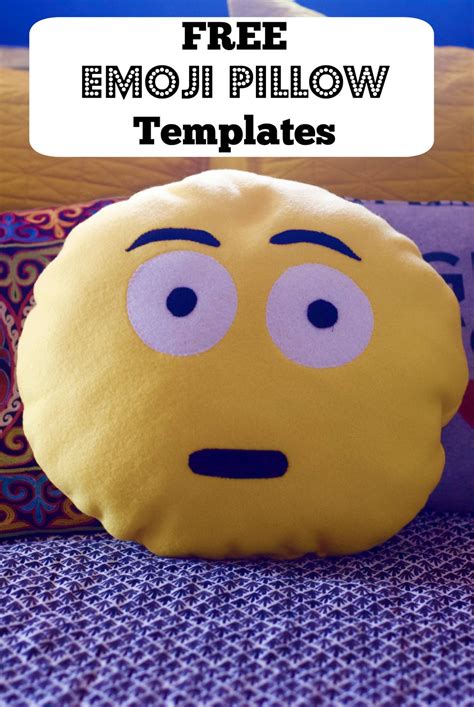 Diy Emoji Pillow Free Templates — Pin Cut Sew