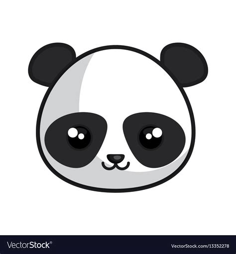 Cute Panda Kawaii Style Royalty Free Vector Image