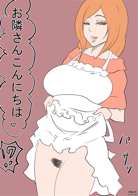 Maxi Inoue Orihime Bleach Absurdres Highres Translated 1girl Apron Breasts Female Focus