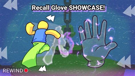 NEW Recall Glove SHOWCASE Roblox Slap Battles YouTube