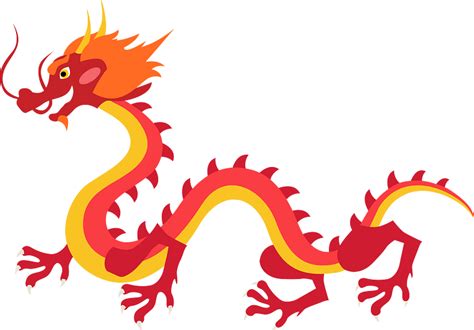 Cartoon Chinese Dragon Clipart Transparent Background Chinese Dragon