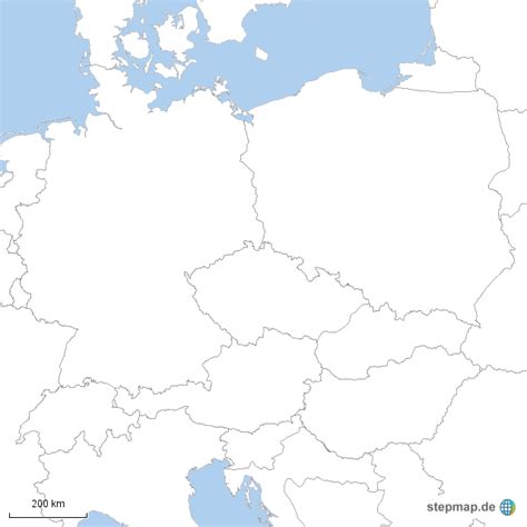 Deutschland befindet sich im herzen europas. StepMap - Deutschland & Nachbarländer - Landkarte für Europa