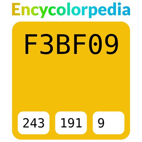 Pantone Pms 13 0752 Tcx Lemon F3bf09 Hex Color Code Rgb And Paints