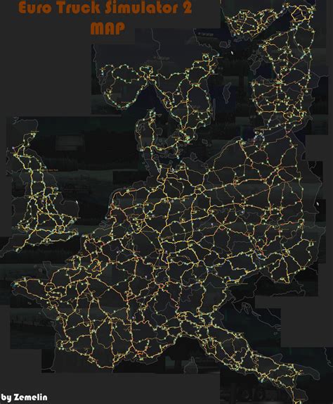 Euro Truck Simulator 2 Map All Dlc