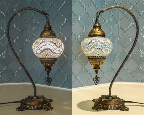 Turkish Lamp Swan Neck Lamp Mosaic Table Lamp Moroccan Decorative