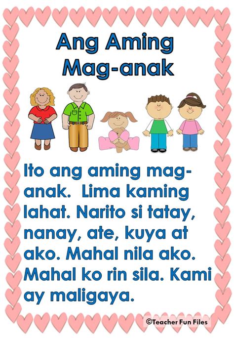 Learn Online Kindergarten Reading Worksheets Tagalog Tagalog Reading