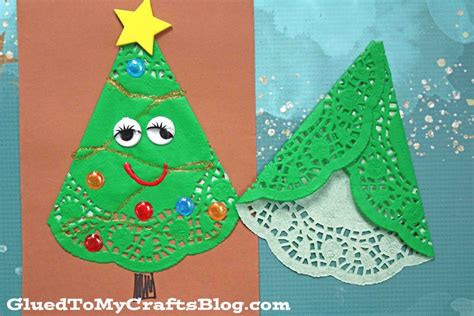 Paper Doily Christmas Tree Art Project