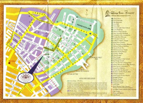 Map of major tourist attractions of penang. Building Conservation: UNESCO World Heritage City of ...