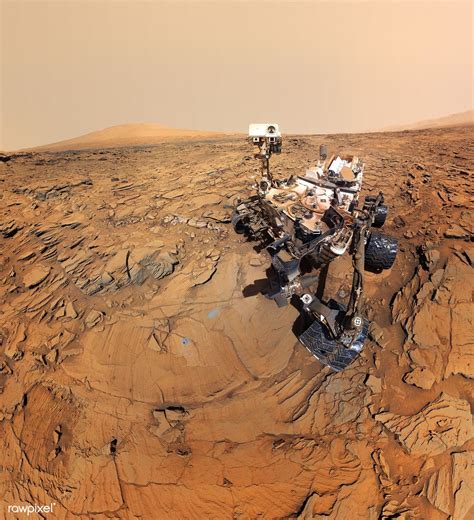 A Self Portrait Of Nasas Mars Rover Shows The Vehicle At A Drilled