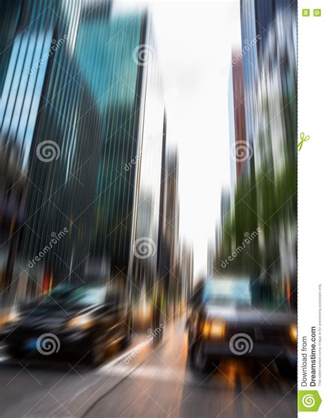 Abstract Blurred Image Of Manhattan Stock Image Image Of Place