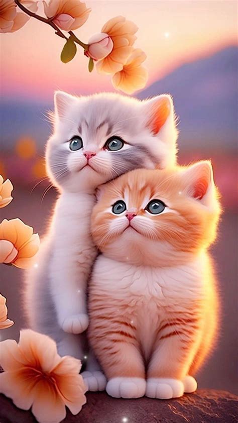 Cute Cat Wallpaper Animal Wallpaper Cartoon Wallpaper Photo Chat