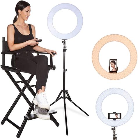 Lighting Kit For Vlog Camera Youtube 60w Led Ring Light With Stand