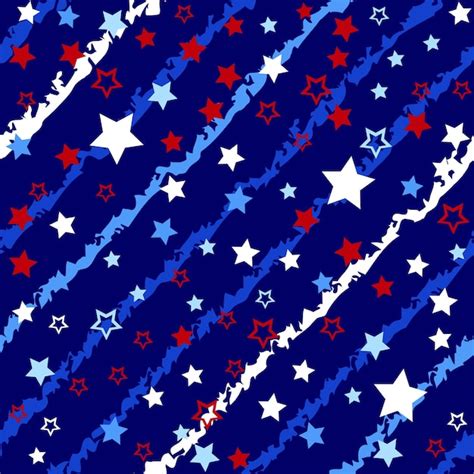Premium Vector Red And Blue Stars Seamless Pattern Designs