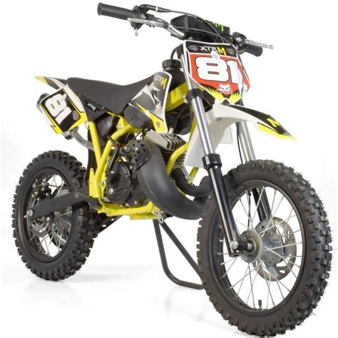 Moto Cross Automatique 50cc Sporty 1412 35cv Kick Starter Jaune