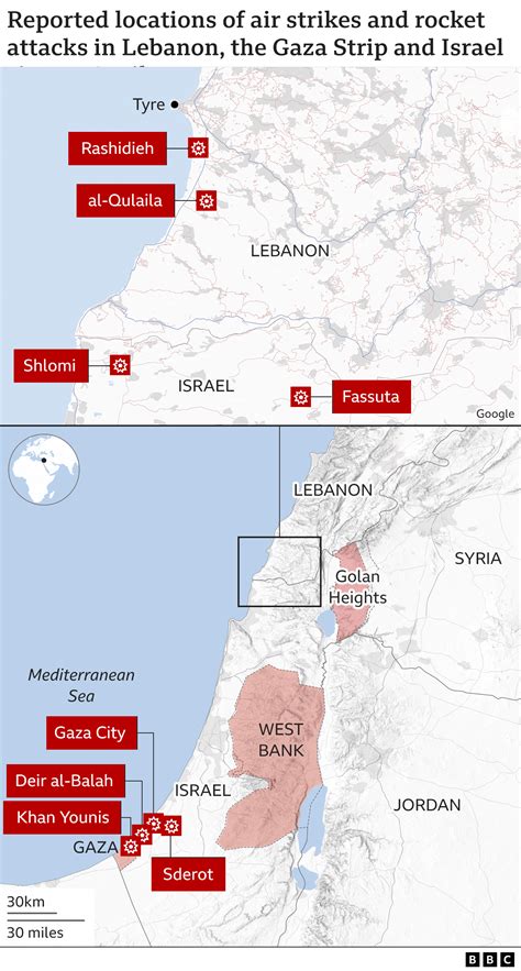 Israel Strikes Lebanon And Gaza After Major Rocket Attack Bbc News