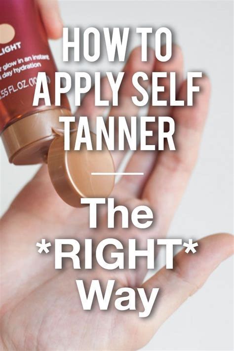 How To Apply Self Tanner The Right Way Without Streaks Blotches Or