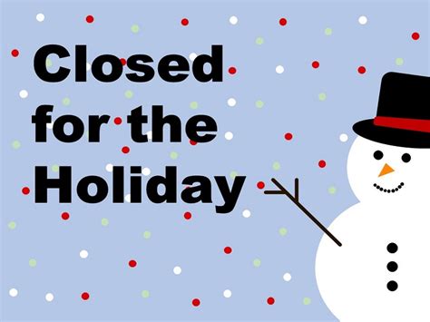 Closed For The Holiday Institute Of Biochemistry