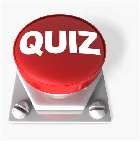 Red Quiz Button 1600 Clr Quiz  Transparent Background Free