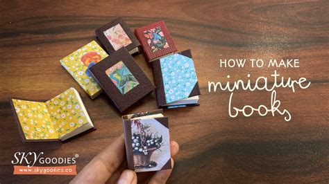 How To Make Miniature Books Diy Craft Tutorial Book Binding How To
