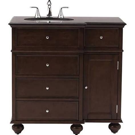 51 inch single sink bathroom vanity with marble. left offset 37" vanity top | Granite vanity tops, Home ...