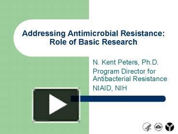 PPT Addressing Antimicrobial Resistance Role Of Basic Research PowerPoint Presentation Free