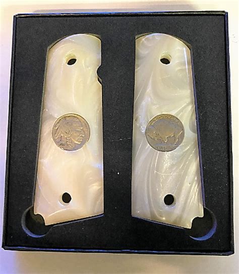 1911 Pearl Grips Fits Gov And Clones White Mother Of Pearl Best Etsy