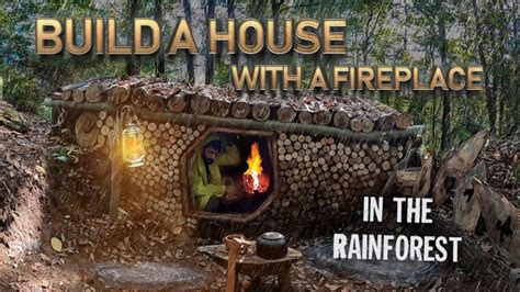 Survival Earth Lodge House Bushcraft Shelter Camping Underground Fireplace Rainy Solo Camp