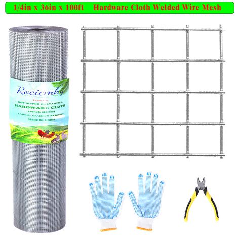 Hardware Cloth 14inch Welded Wire Mesh Metal Fencing Poultry Cage 48in