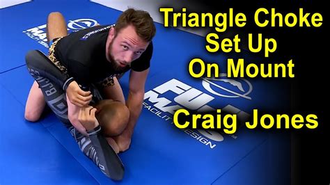 New Bjj Triangle Choke Set Up On The Mount By Craig Jones Youtube