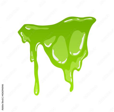 Download Green Slime Goo Blob Splashes Toxic Dripping Mucus Slimy