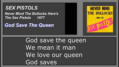 Sex Pistols God Save The Queen Lyrics 1977 Youtube