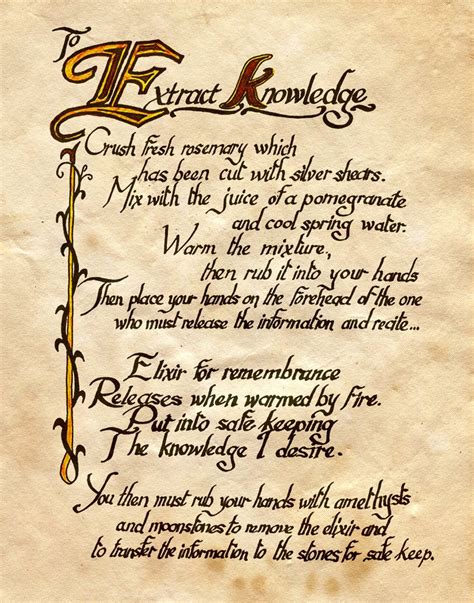 To Extract Knowledge By Charmed Book Of Shadows