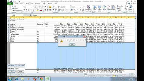 How To Change The Row Height And Column Width In Excel