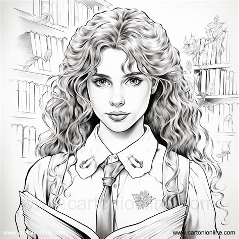 Hermione Granger 02 Coloring Page