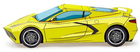 2020 Corvette Papercraft Dream Garage New Roads