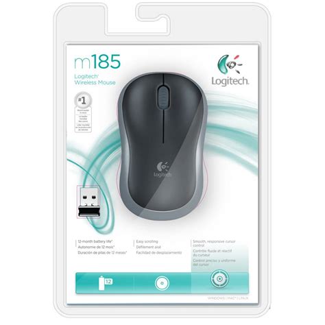 Logitech m185 faq 47 pages. Amazon.com: Logitech Wireless Mouse M185 - Swift Gray ...