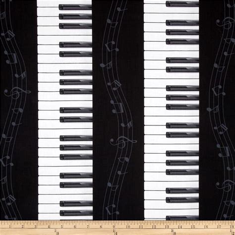 Elegant Piano Key Stripe Fabric
