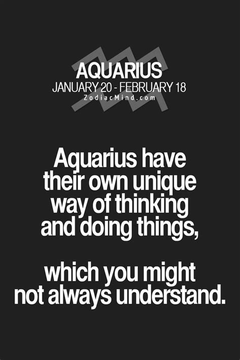 Aquarius Ture Your Wonr Always Understand Our Wat Of Thinking