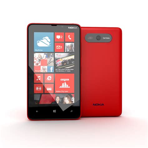 The lumia series was a series of phones loved by many of us. new nokia lumia red 3d model
