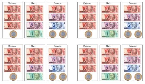 Atividades Com Sistema Monetário Para Imprimir Atividades De Dinheiro