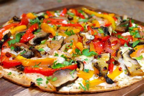 Roasted Vegetable Pizza Ultra Thin Pizza Crust