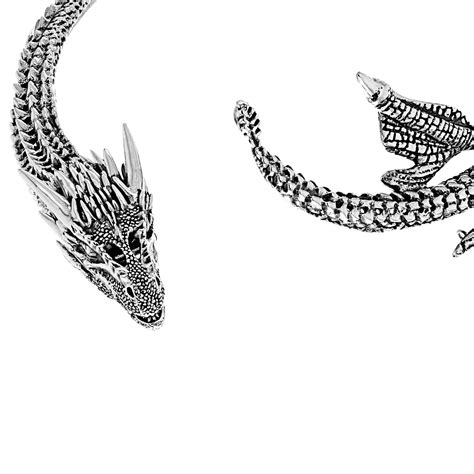 Drogon Choker Silver Dragon Necklace Dragon Jewelry Game Of Thornes